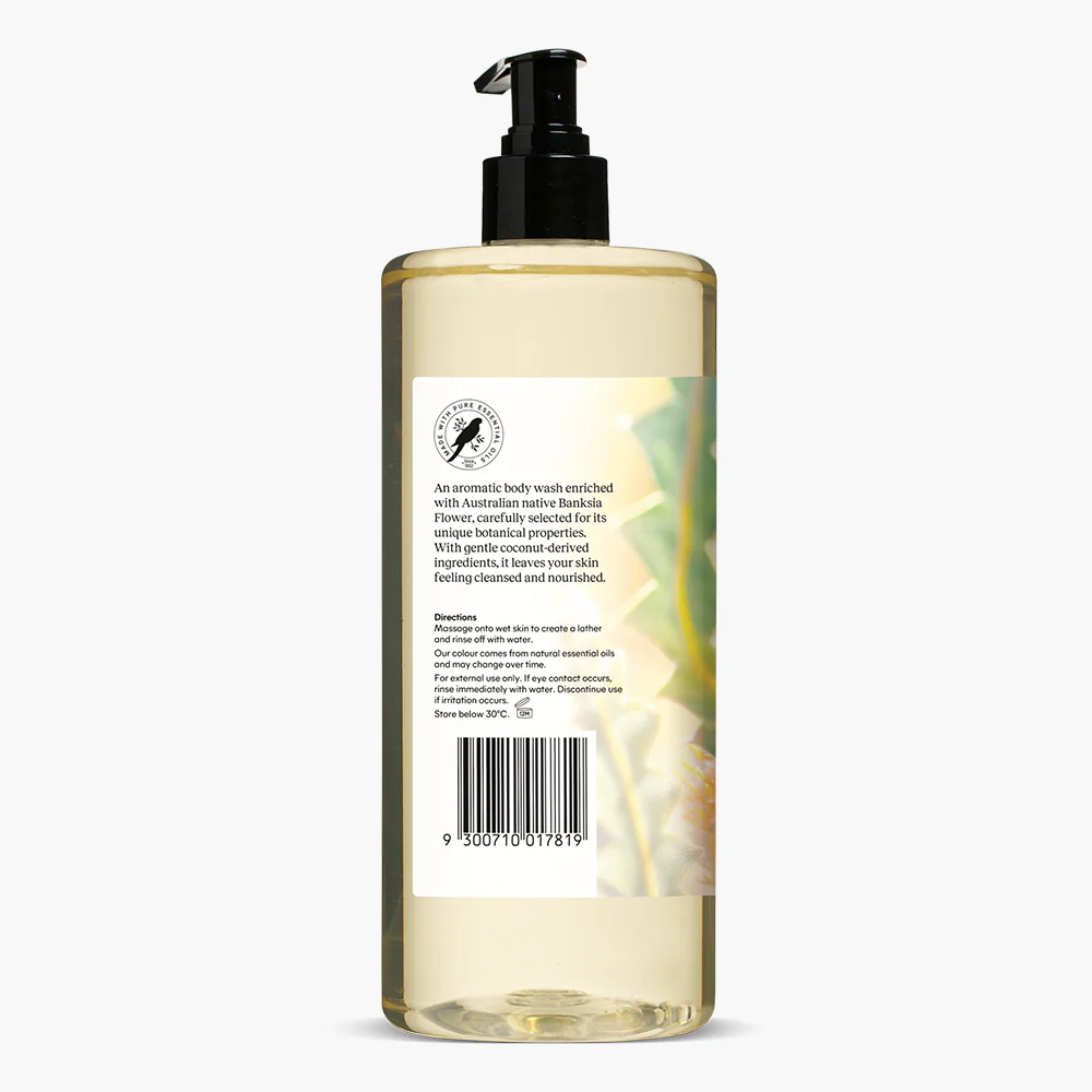 Banksia, Nerolina & Lavender Moisturising Body Wash 1L - Image 3