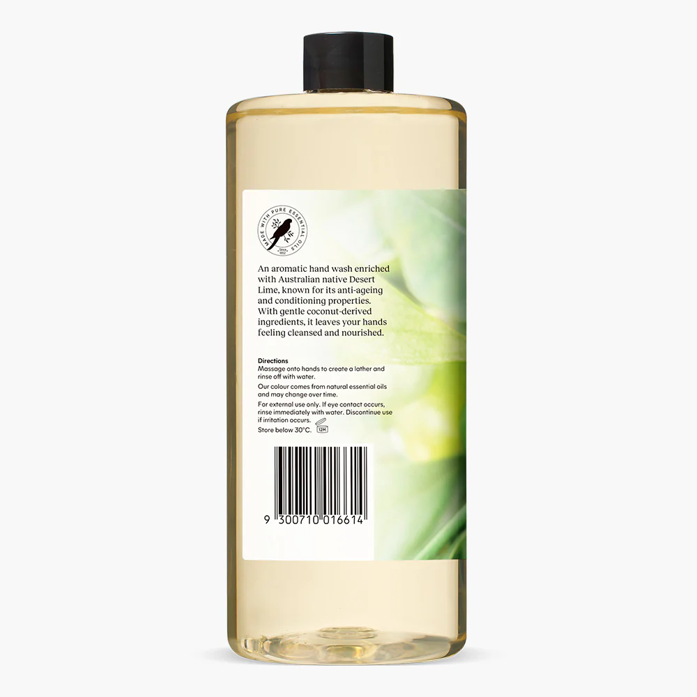 Desert Lime & Eucalyptus Revitalising Hand Wash Refill 1L - Image 3