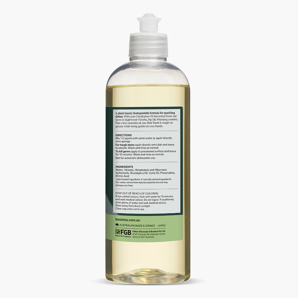 Eucalyptus & Lime Dish Wash 500mL - Image 3