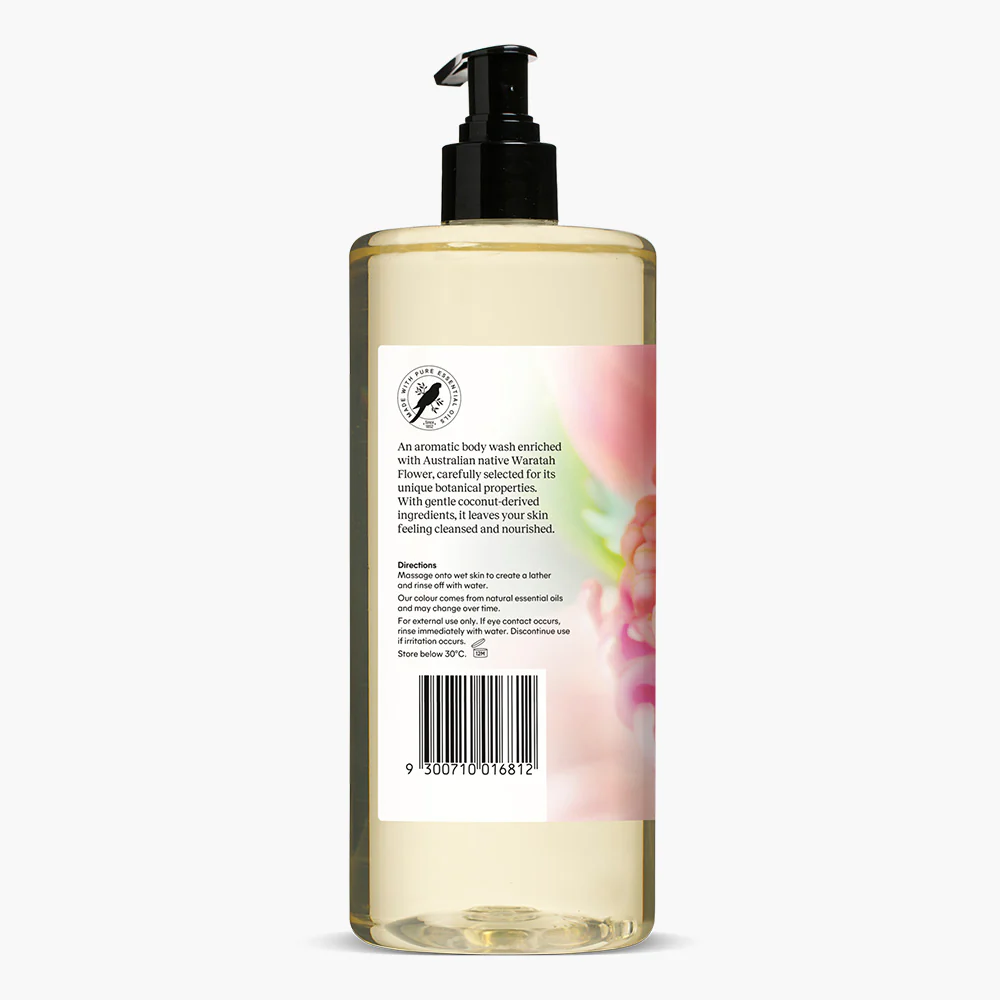 Waratah Flower, Mint & Mandarin Invigorating Body Wash 1L - Image 3