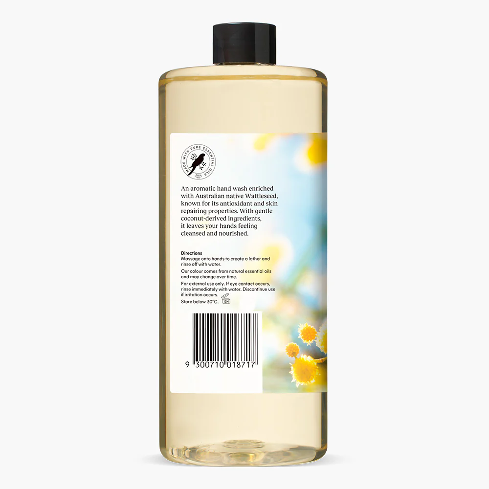 Wattleseed & Orange Refreshing Hand Wash Refill 1L - Image 3